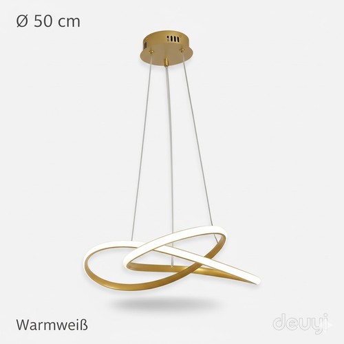 Led hängelampe gold - gold, spiral