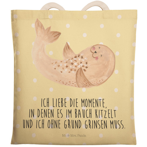 Tote bag robbe liegen - bag,