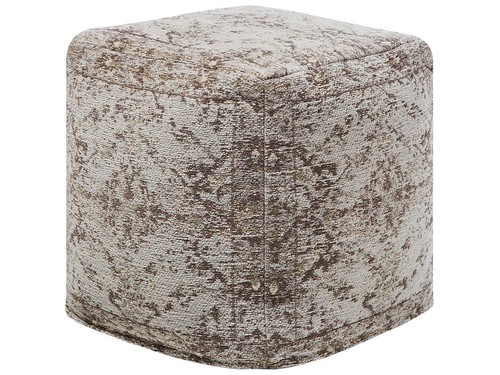 Pouf baumwolle braun - baumwolle,