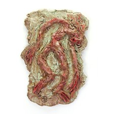 Relief Skulptur Keramik Glasur