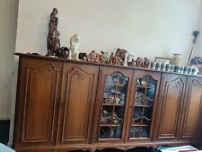 Wonhnzimmer Schrank/Sideboard/ Highboard/mit Vitrine "Chippendale"   295 cm lang