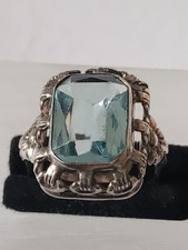 Jugendstil 830er Silber Ring