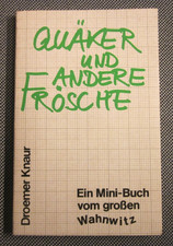 Droemer Knaur "Quäker und andere Frösche"  Mini-Buch vom großen Wahnwitz