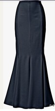 Abendmode, Godetrock, lang, Gr. 38, nachtblau, 1 mal getragen u