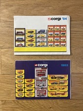 UK Corgi Toys Katalog Cataloge Modellautos 1983 & 1984 Vintage Selten