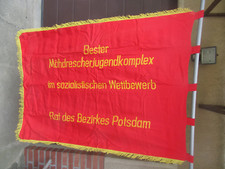 DDR Ehrenbanner Fahne Bezirk Potsdam bester Mähdrescher Jugendkomplex
