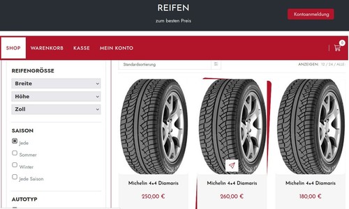 Onlineshop reifen de - onlineshop, x-reifen.de