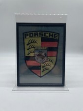 Porsche Bild - Porsche - Logo - Emblem - mit Bilderrahmen - 18cm x 24cm