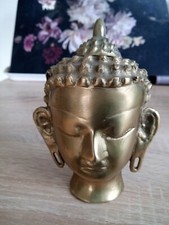 Buddha Kopf Büste Metall