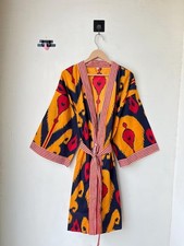 Indisch Gelb Ikat Baumwolle