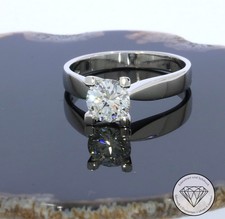 Wert 19.800,- IGI zertifizierter Solitär Brillant 1,04ct Ring 750 Weiß Gold xxyy