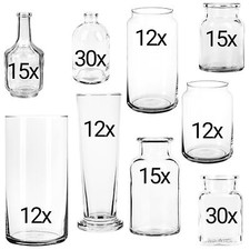 [ B-Ware Sets ] zur Wahl → Vasen Windlichter Blumenvase Hochzeit Deko Kerzenglas