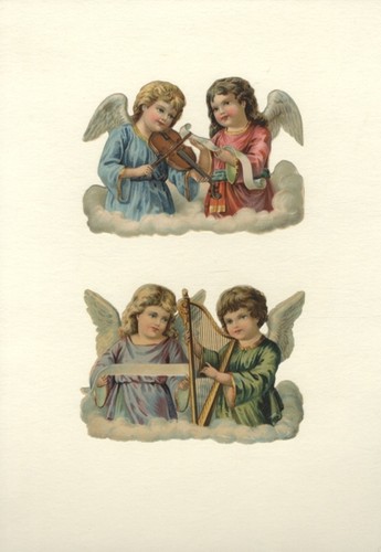 Oblaten engel mit violine - oblaten,