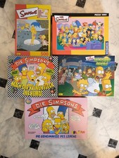 3 Simpsons Brettspiele und Zwei Puzzle Sammlung Brettspiel Horrorshow Figuren