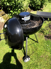  Kugelgrill, Holzkohle, schwarz, Thermometer,, Zubehör