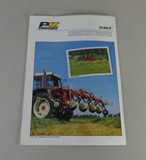 Prospekt / Broschüre PZ Zweegers Kreiselzettwender Fanex 260 - 730 Stand 1987