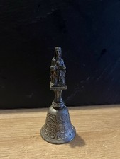 Vintage religiöse Madonna von Montserrat Altar Tisch Figur Statue Glocke - RAR