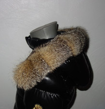 Graufuchs Pelz Kapuze Kragen