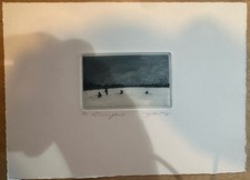 Alfred Schmidt – „Eisangler IV“ – Original-Grafik (signiert & nummeriert 5/65)