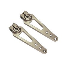 ✅ 2 x Alu Servohorn Servohebel 56 mm silber CNC 25T für Futaba,Align,Savöx,KST