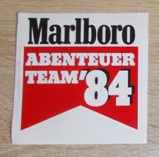 Alter Aufkleber | Sticker Marlboro Abenteuer Team '84 1984