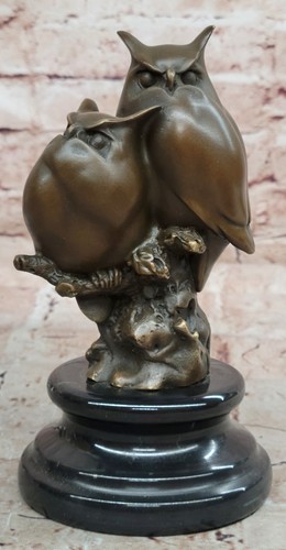 Bronze zwei eulen - bronze,