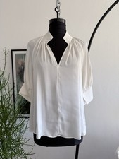 H&M weiße elegante Satinbluse
