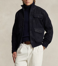 Marineblaue Wildleder