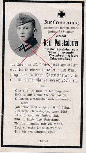 57696 sterbebild deutscher - ,