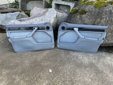 Türverkleidung vorne links & rechts Volleder grau für BMW E32