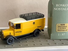 ✅ Roskopf Nostalgie 1028 1:87 Mercedes L2 Reichspost (EW378-8R7/7)