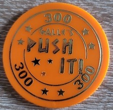 Ehrenkarte,Fahrchip,Kirmes,Gewinnchip, PUsh IT (Orange) 300 Punkte, Firma Galle