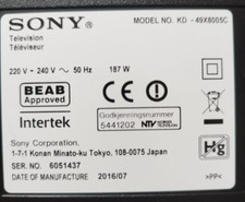 Smart TV SONY KD-49X8005 T-con Smart