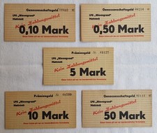 5x Genossenschafts- Prämien-