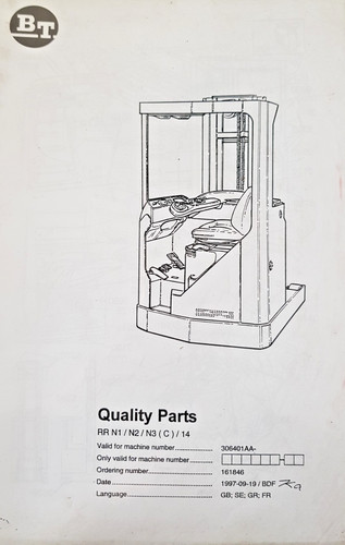 Ersatzteilbuch bt elektro - -,