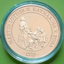 Vergoldete Medaille Martin