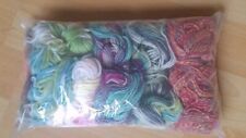 Bunte Wollreste Restwolle kleine Reste Basteln Weben Kita Schule ca. 110g