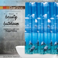 Delfin Textil Duschvorhang 120