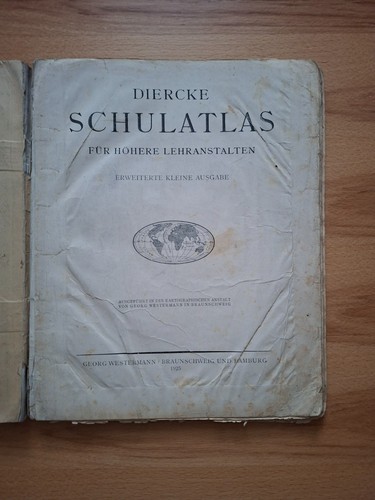 1925 diercke schulatlas - 1925, für