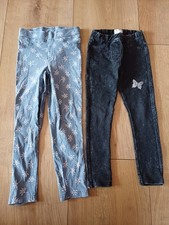 2 Stück Jeggings Hosen Dünne Jeans 116 122 Set Paket