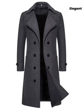 Damen Eleganter Langer Trench