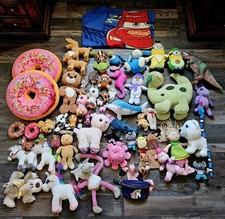 55x Plüschtiere Kuscheltiere Konvolut Set: Minions/Glubschis/Disney Fleece Decke