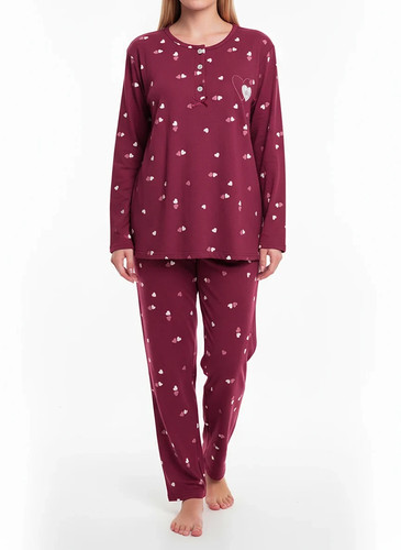 Damen pyjama gefüttert - pyjama,