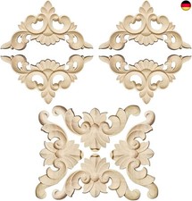 8 Stück Holz Geschnitzte Ecke