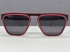 Ic Berlin Sonnenbrille Herren  schwarz rot eckig groß Hauptstadt 3D druck NP:499