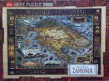 Walter Moers Puzzle - Zamonien Map of Zamonia HEYE 2000 Teile wie Neu Super rar