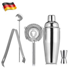 Cocktail Shaker Set Cocktailmixset Zubehör Barmixer-Set 5-teilig Edelstahl