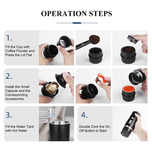 Tragbare kaffeemaschine - tragbare,