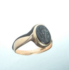 Herren Siegelring aus Gold mit Lapislazuli- Stein (Vorübergehend Preisreduziert)