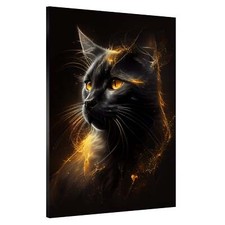 Katze Gold Style Tier Abstrakt